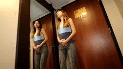 Annalyne amatuer pee peeing wetting pants
