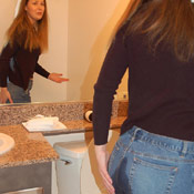 skintight jeans pissing wetting outside