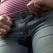 skintight jeans pissing wetting