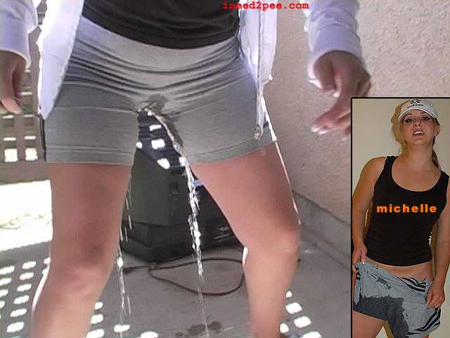 pissy wet pee soaked tight spandex cameltoes