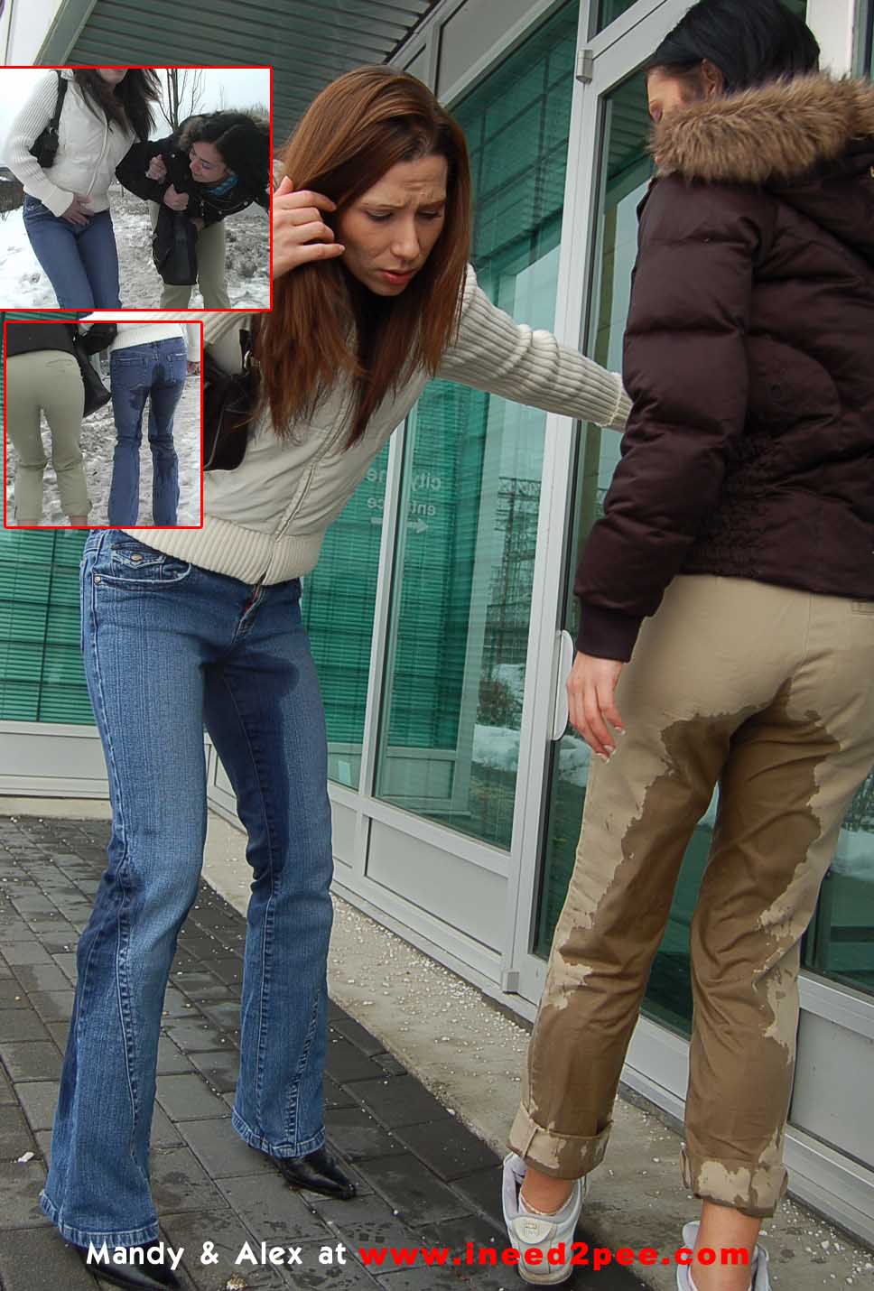 Girl Pees Her Pants In Public