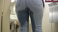tight jeans wetting pissing