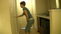 women wetting jeans