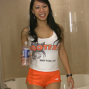 tia ling asian wetting panties hooters uniform